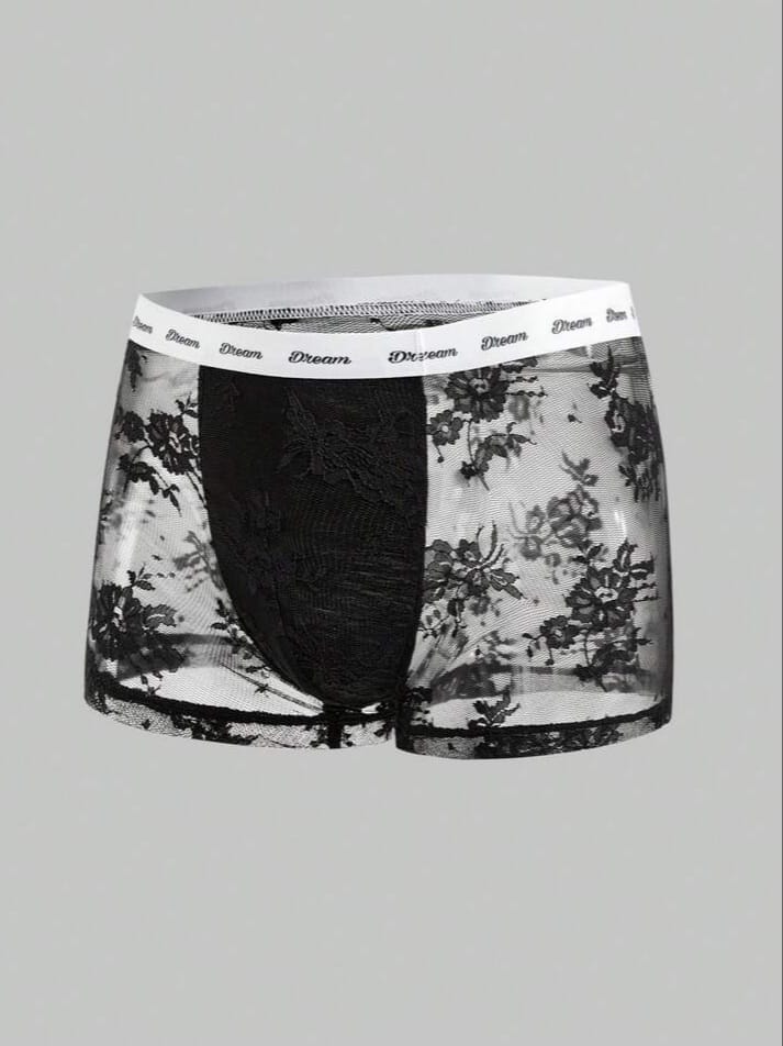 Midnight Floral Mesh brief